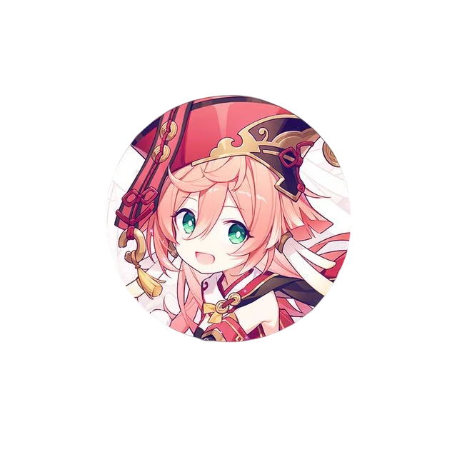 58mm Game Genshin Impact Brooch Pins Anime Badge Cosplay Ganyu Xiao Zhongli  Accessories For Clothes Backpack Decoration Gift Yanfei