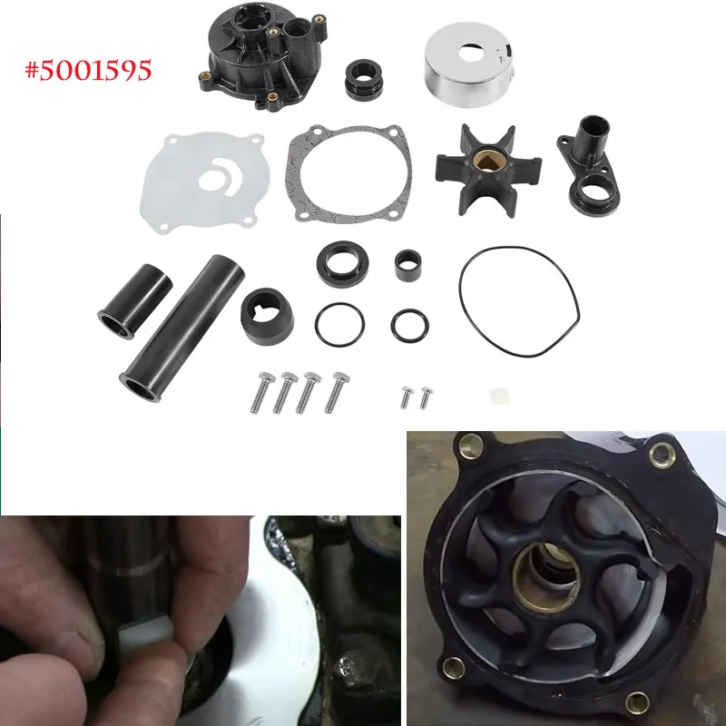 5001595 Outboard Water Pump Kit with Housing Replacement for Johnson