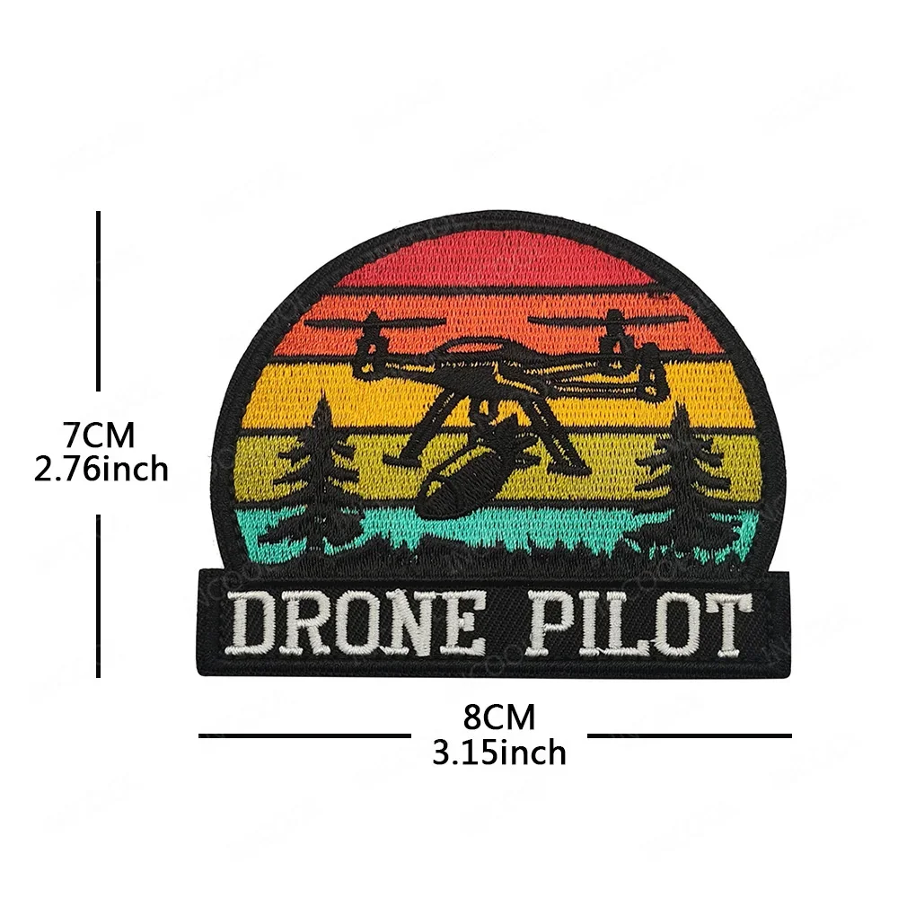 수 놓은 패치 UAV Trust Me 드론 파일럿 장식 완장 전술 배지 배낭 자켓 의류 액세서리 용 아플리케