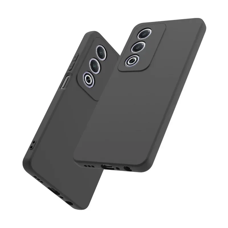 Slim Matte Black Soft TPU Phone Case - Silicone Back Cover  Capa Carcasa