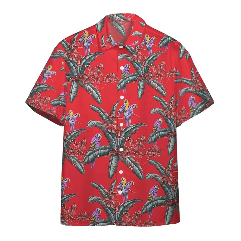Hawaii Funny Shirt For Men 3d Print Summer Loose Hawaiian Beach Tops Casual Short Sleeve Lapel Blouse Streetwear Male Clothes 4