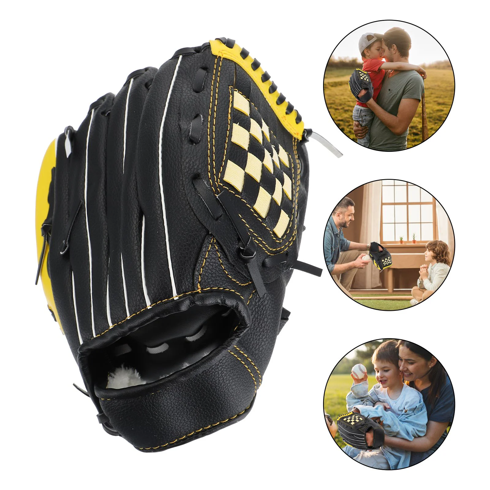 

Baseball Glove Kids Mittens Accessories Softball Practical Pu Sports Protective Child Durable Kids Mittens For Kids For Kids