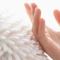 Chenille towel quick drying soft kitchen bathroom hanging ring small towel ball absorbent Microfiber towel 2