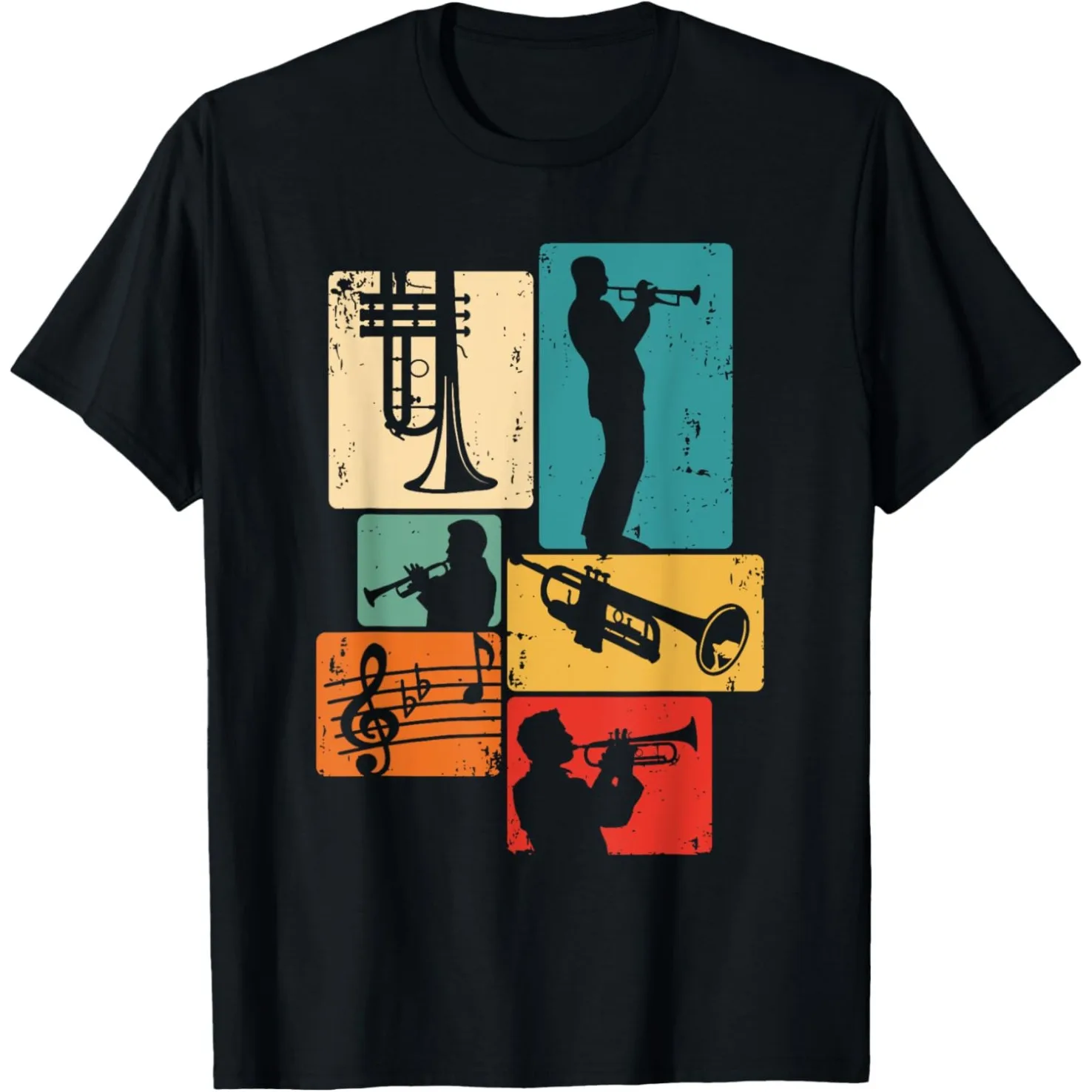 Lustige Trompete Spieler Musiker Spielen T Shirts Männer Baumwolle Humor Streetwear T-shirt Kurzarm Unisex Lose Kleidung