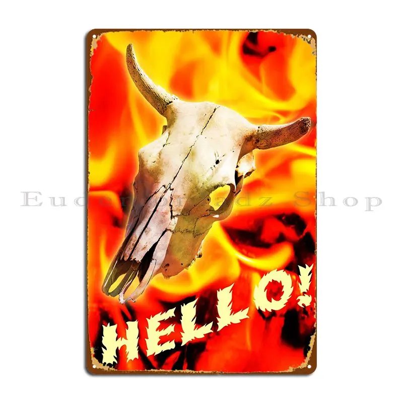 

Hello! Metal Sign Cinema Party Decoration Customize Club Tin Sign Poster