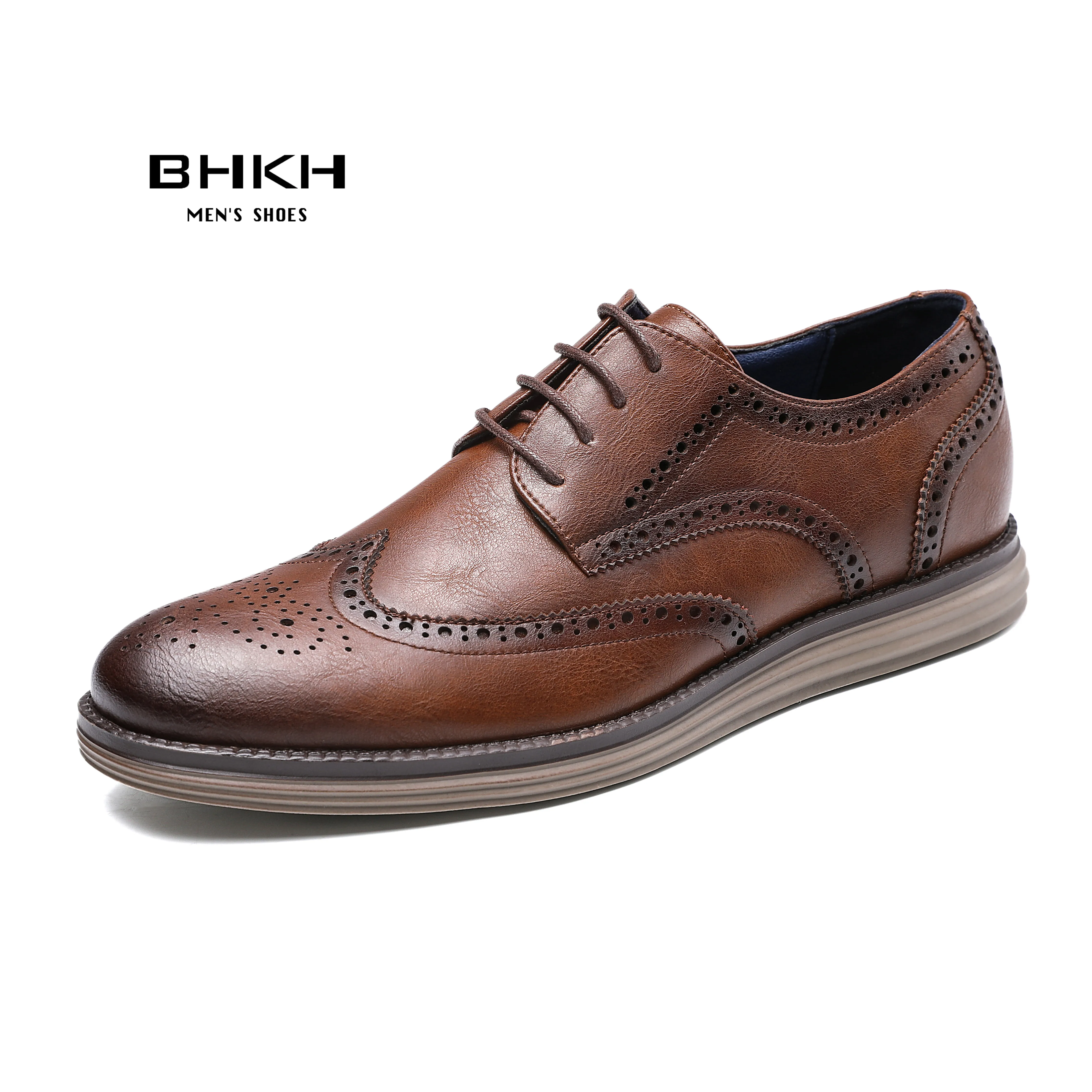 Autumn Man Dress Shoes Genuine Leather Lace-up Men Casual Shoes Smart Business Office work Footwear