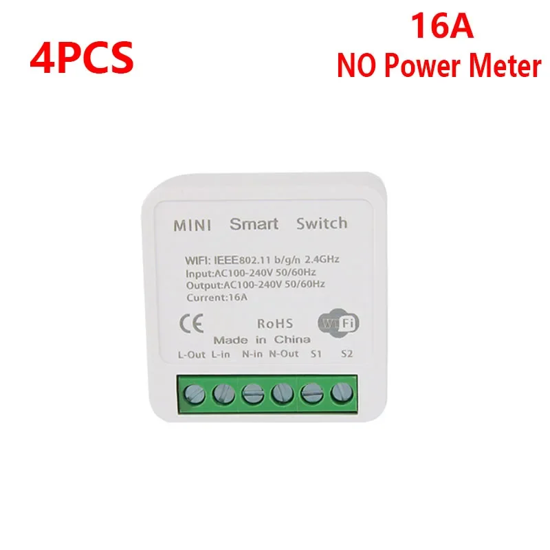 4pcs No Power Meter