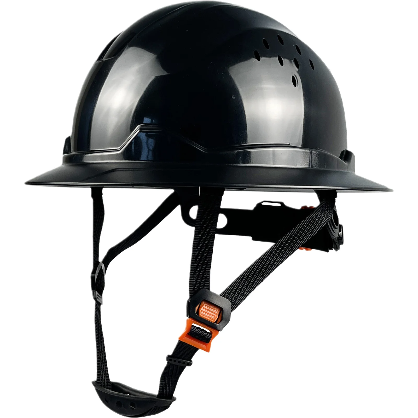 

Full Brim Hard Hat For Engineer Construction Work Cap For Men ANSI Approved HDPE Safety Helmet with 6 Point Adjustable