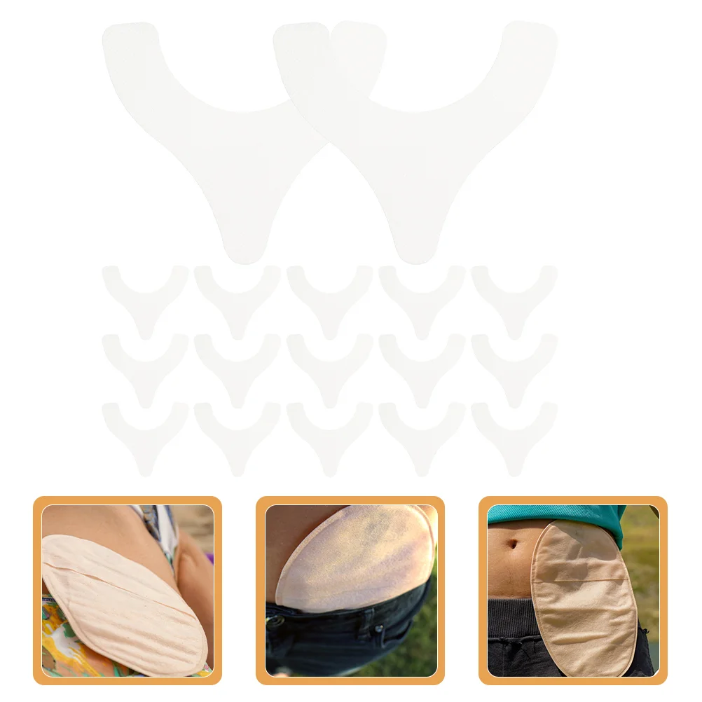 

40pcs Ostomy Barrier Strips Skin Barrier Strips Leakproof Y-Shaped Ostomy Barrier Tapes Ostomy Supplies