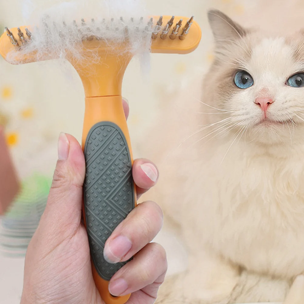 

Dog Comb For Shedding Comb Brush Cleaning Open Knot Grooming Rake Hair Cleaner Plastic Remover Bridegroom