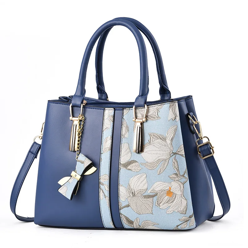 Genuine Leather Lady Bag Middle-aged Mother Bag All-match Handbag Shoulder Messenger Bag Tide