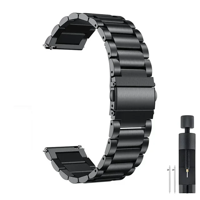 Stainless Steel 22mm Smartwatch Bracelet Strap