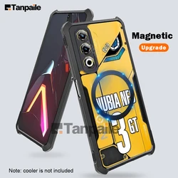 Ultra - Thin Magnetic Shockproof TPU Phone Case with Transparent Bumper for Nubia Neo 3 GT (Black)
