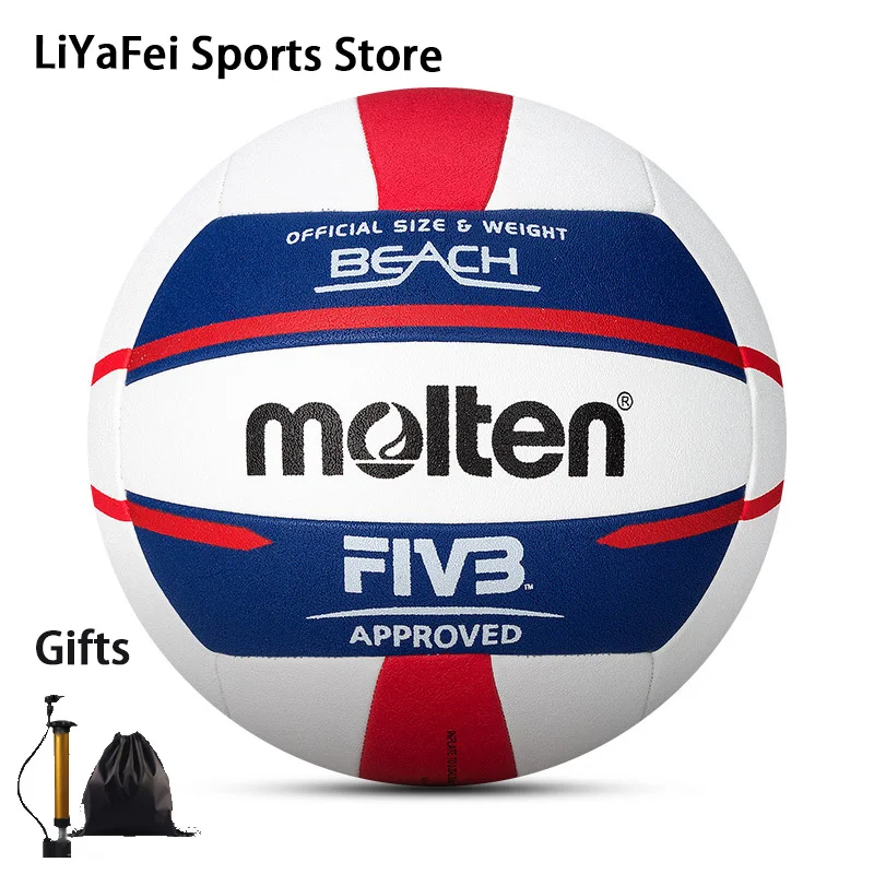 V5B5000MoltenSize5StandardVolleyballSoftTouchLeatherOutdoor
