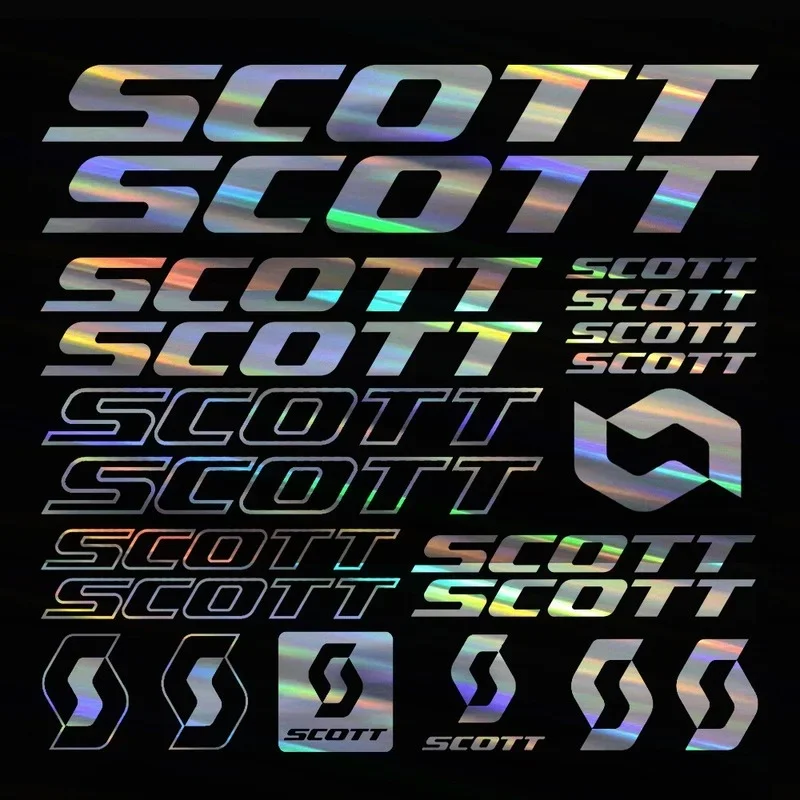 Car Sticker Suitable for Scott Bicycle Frame Mtb Bmx Road Racing Sticker Vinyl Hollow Graphic Body Decal  Graphic Set