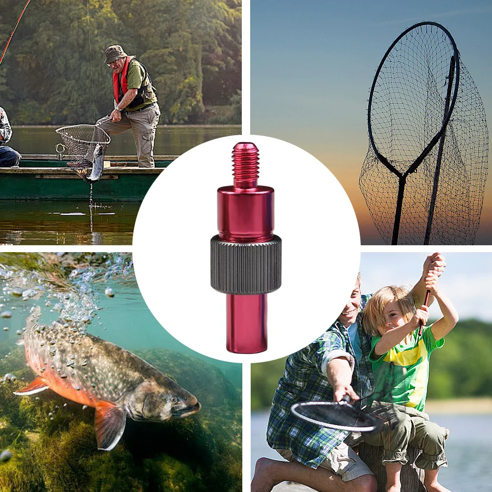 Aluminum Alloy Fish Landing Dip Net Connector Prevent Fish Running Fishing Net Joint Fishing Landing Harpoon Fishing Accessories