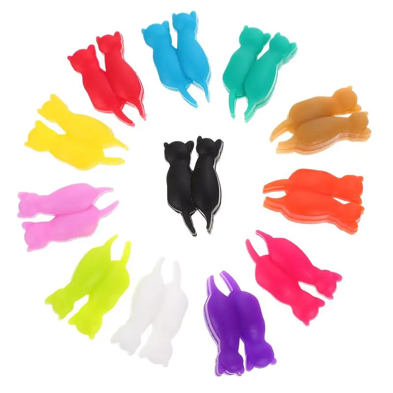 12Pcs Silicone Wine Glass Charm Decorative Cup Marker Wine Glass Marker Party Decor Identifier Cup Mark