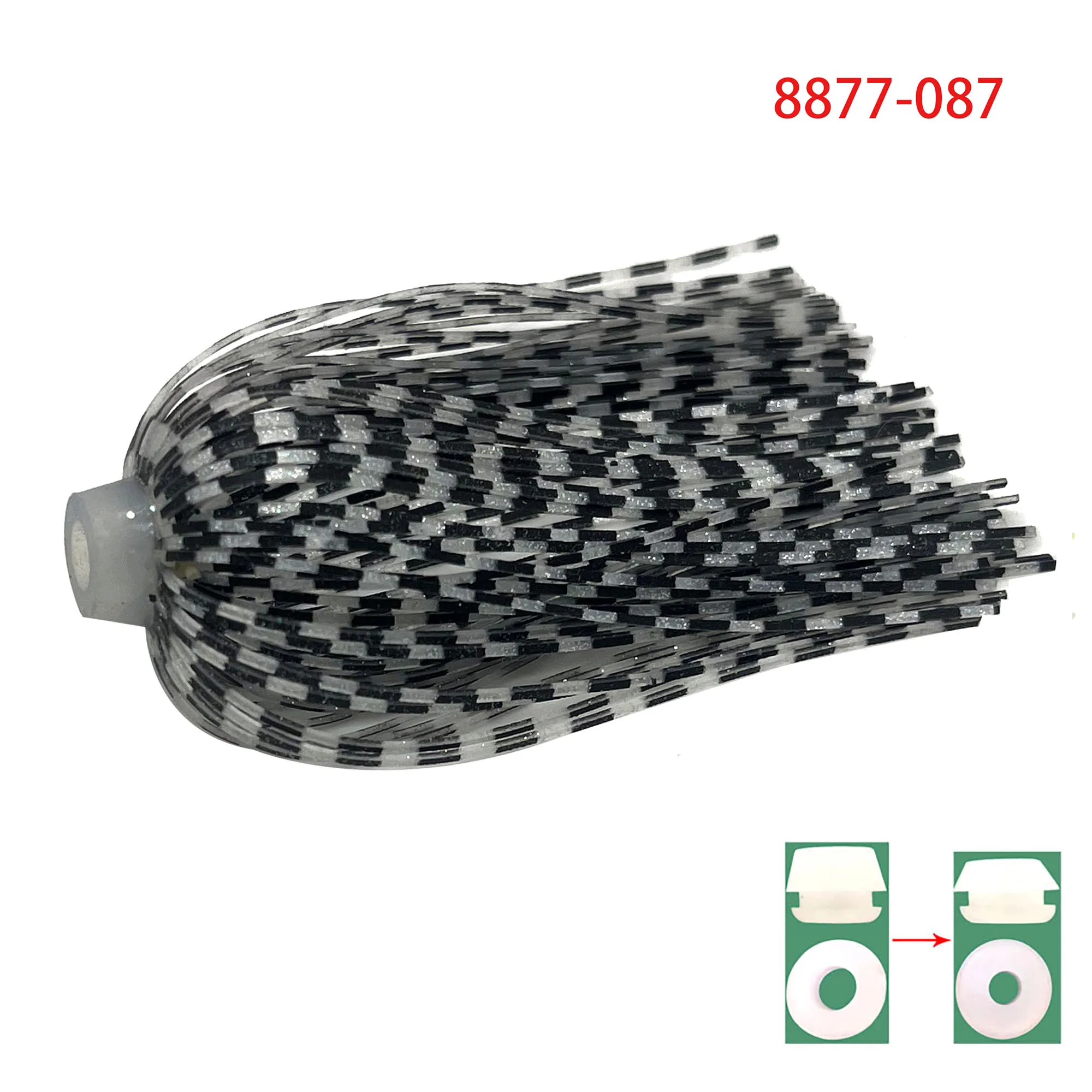 Lot De 10 Leurres De Pêche à 500 Brins En Silicone Jigs Jigs