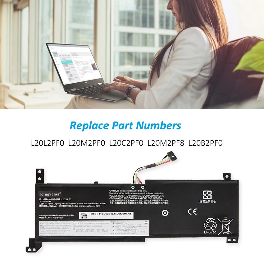 l20m3pf0 para lenovo ideapad 3-14alc6 gen 6 v14 v15 v17 g2 itl