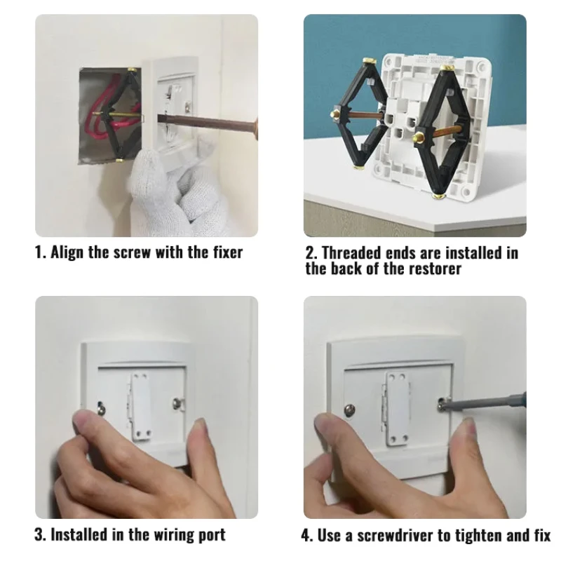 Box switch box repairman 86mm black box repair screw plug switch old socket box replacement fixed wall repair box support rod