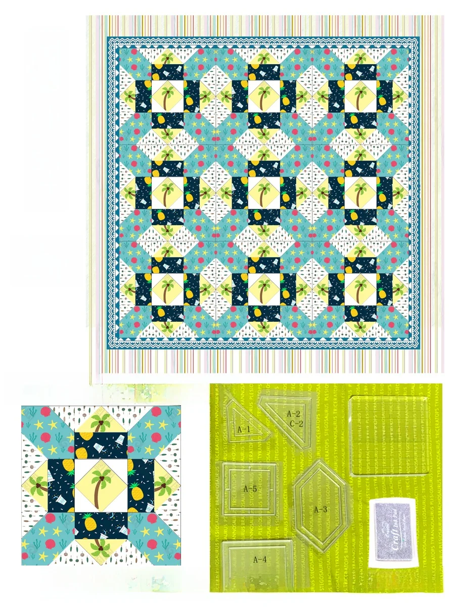 New Handmade Patchwork DIY Acrylic Stamp Tool Set for Bag Decoration  Sles Home Fabric Sewing Tools And Finied Products