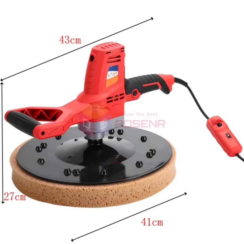 Electric Concrete Epoxy Cement Mortar Trowel Masons Wall Smoothing Polishing Machine Plastering Bucket Trowel Tool 220V