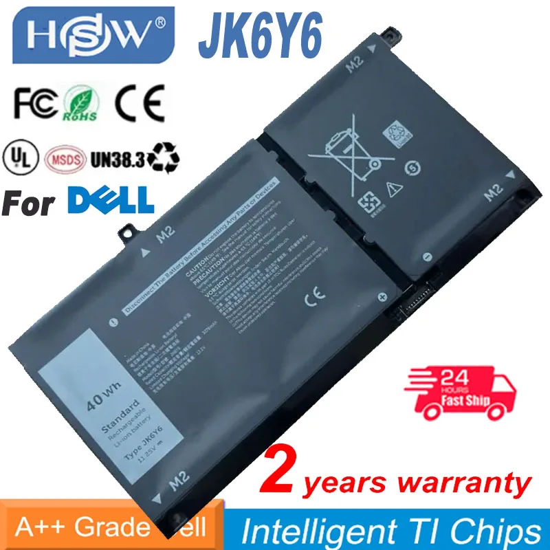 

Аккумулятор Lapop JK6Y6 для Dell Latitude 410 3510 Tystro 5300 5401 5402 5501 5502 Inspiron 5301G CF5RH 11,25 V