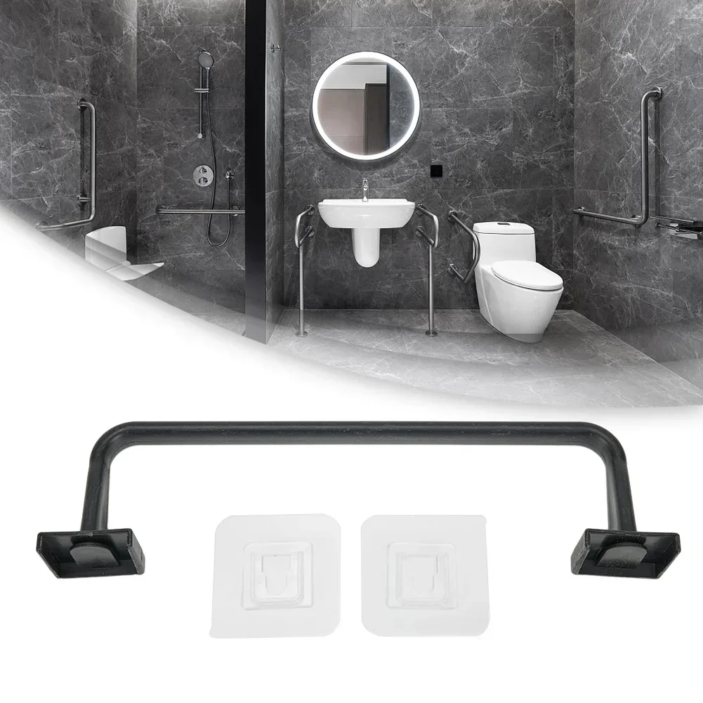 1 Pcs Towel Holder Rail Rack Towel Rod Bar Stick W/ Adhesive On Wall Shelf For Home Bathroom Decoration Accessories