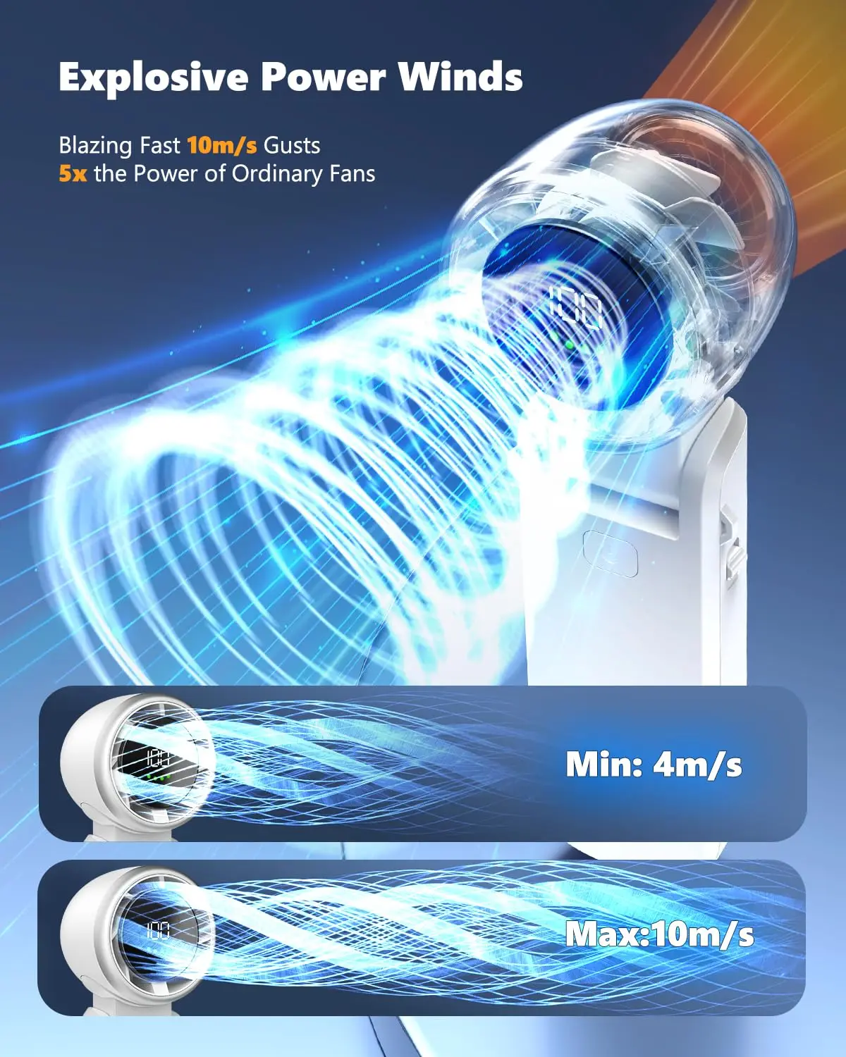 3 in 1 ޴ ͺ  ǳ, ܰ 100ܰ ǳ   ο ̴ ǳ, 3600mAh,  ķο