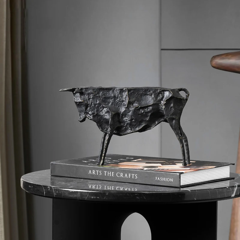 Creative Abstract Bull Statue By Picasso Famous Animal Sculpture Figurine Picasso Ox Art Collection Home Decor Gift for Friend 4