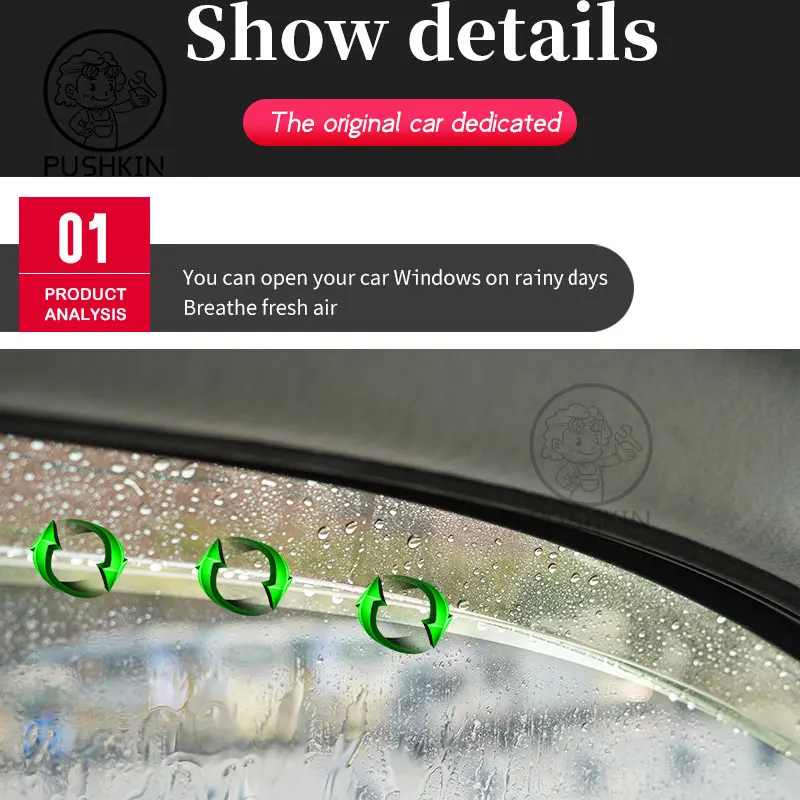 4X Auto Deflektoren Für VW Volkswagen Golf 7 Zubehör MK7 2015 ~ 2021 Seite  Windows Regen Visier Sonne Rauch Schutz abdeckung Zubehör - AliExpress