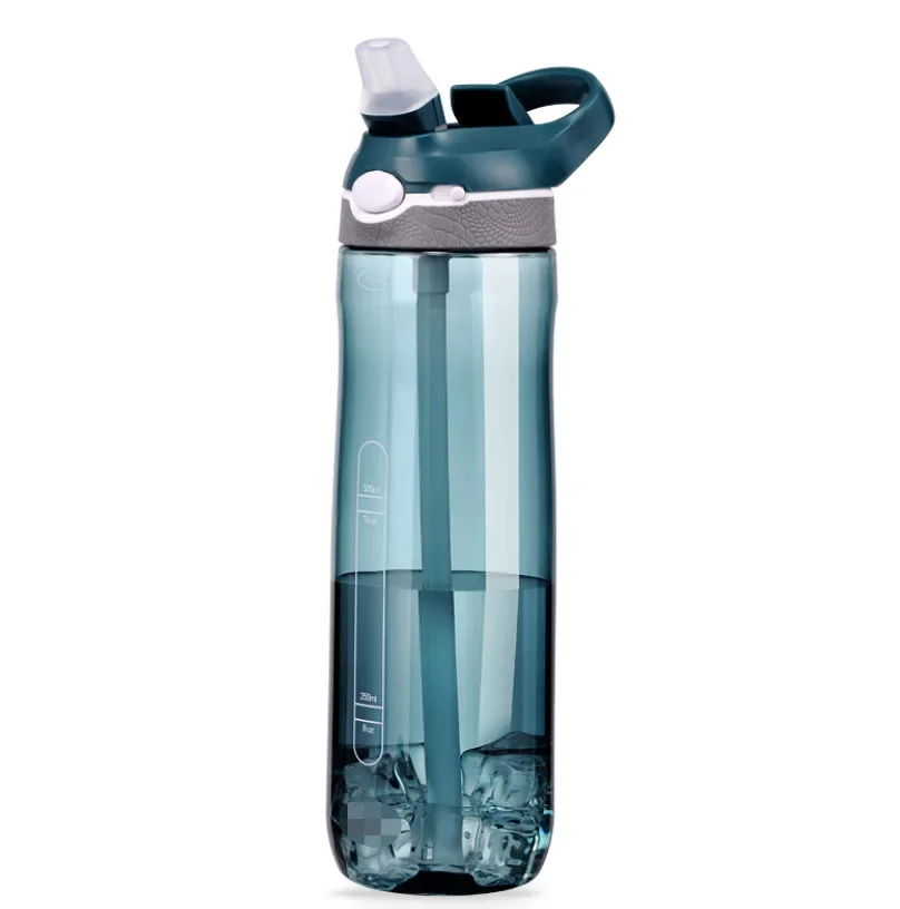 Water Bottle Sports Water Bottle Sports Bottle Shaker Bottle 500ml / 750ml / 1000ml Tritan Water Bottle Straw Eco-Friendly Durable Gym Fitness Outdoor Sport Shaker Drink Bottle 1Pc