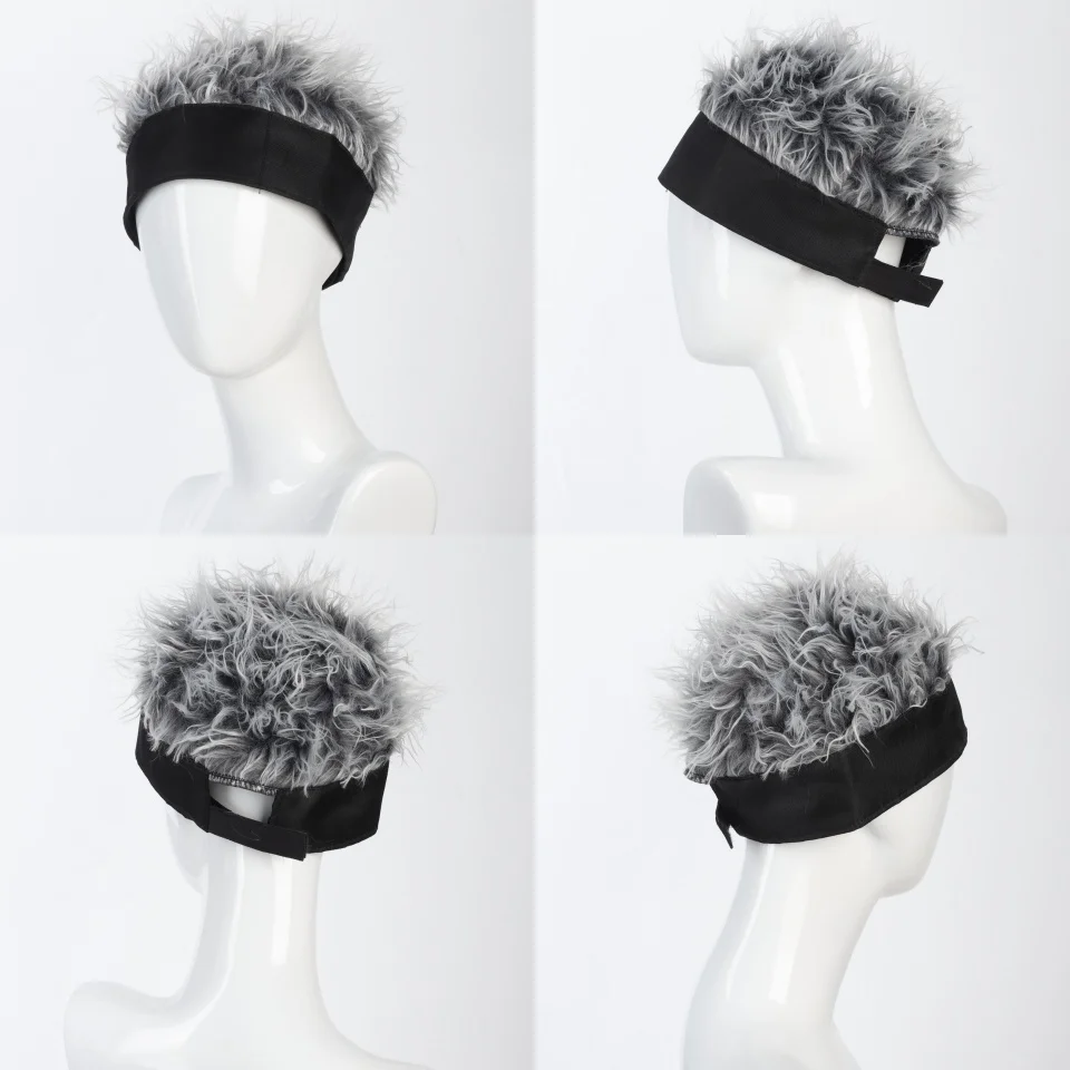 Synthetic Short Hair Beanie Hat for White