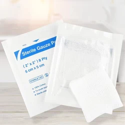 10Pcs Sterile Gauze Pads Combine Pad Trauma Pad Wound Dressing for Outdoor Camp Tactical First Aid Kit Accessories