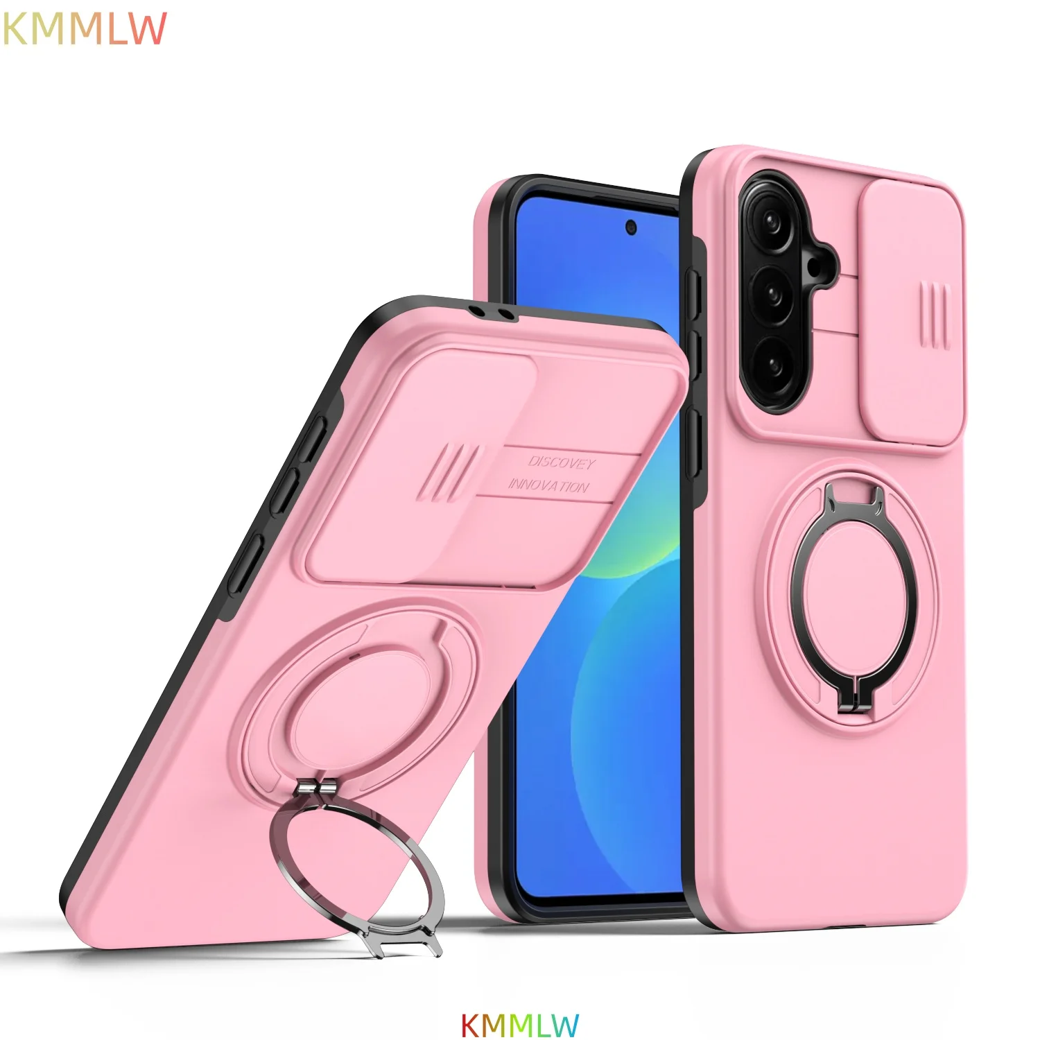 Luxury Armor Phone Case with Magnetic Bracket and Lens Protection - Shockproof Cover