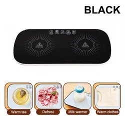 Multifunctional Electric Warming Tray with Fast Full - Surface Heating (Black)