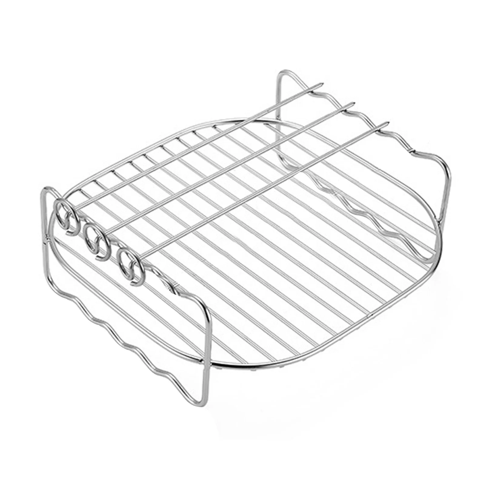 Stainless Steel Air Fryer Rack Multi Purpose Airfryer Accessory With