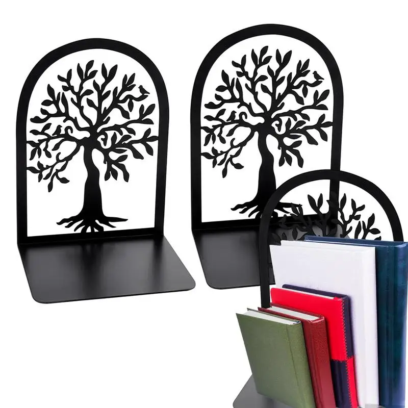 

Book Ends For Heavy Books Sturdy Book Shelf Stopper 2PCS Cute Decorative Book Holders For Shelves Book Ends For Desk Home Study