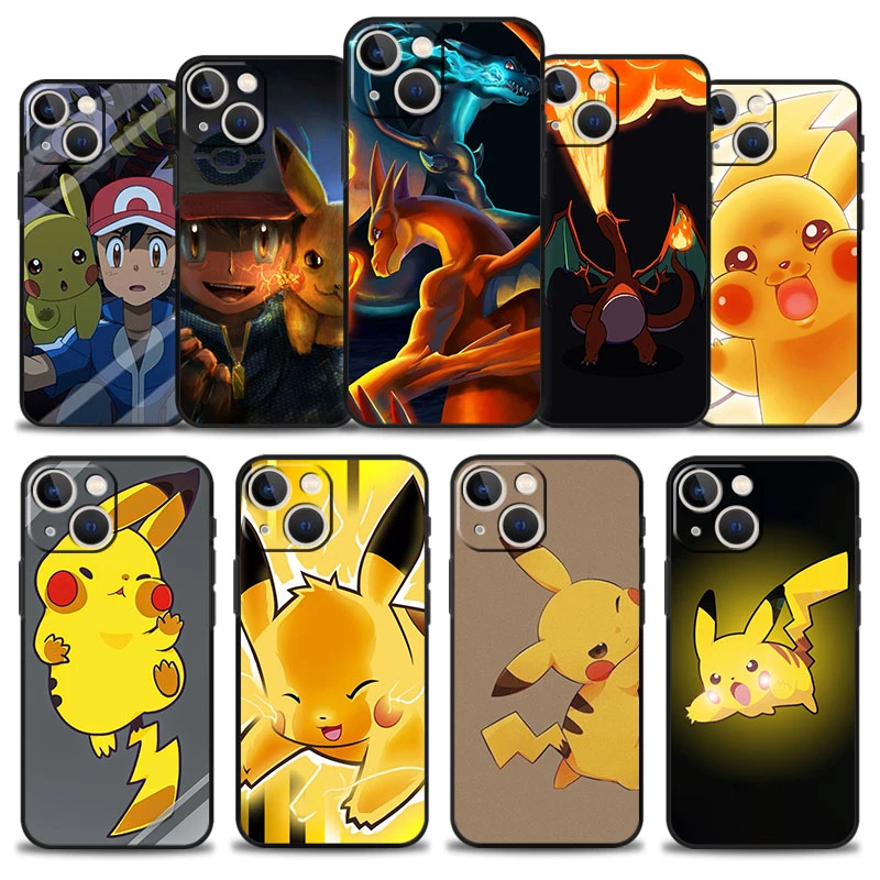 Pokemon Pikachu Ash Ketchum Charizard Phone Case for iPhone 13 11 12 Pro Max XR X 8 7 6 6S Plus XS 13mini SE 5 5S 12mini Cover iphone 12 pro max silicone case