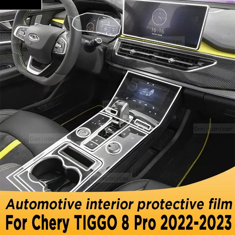 

TPU Car Gear Dashboard Gps Navigation Screen Film Protective Sticker for Chery Tiggo 8 Pro Tiggo 8 Gls Anti-scratch 2020 2021