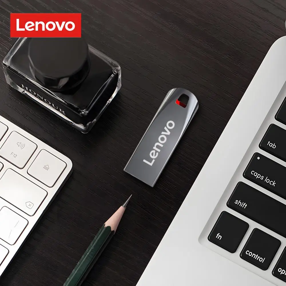 New Lenovo 2TB 1TB USB 3.0 Flash Drive Metal Mini Pendrive 512GB 256GB USB Stick Cle USB Pen Drive 128GB For Notebooks/PC/TV