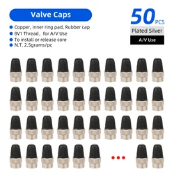 Dual - Function Copper Cap Nozzle with Valve Core Installation and Release (VVC026G - SV50P)
