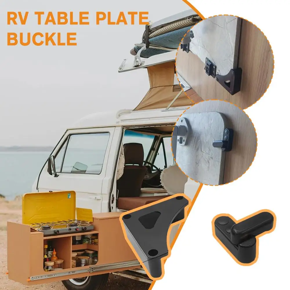 RV Supplies Complete Table Board Buckle Trailer Folding Outdoor Table Cabinet Board Rotary Lock Motorhome Indoor Organizer folding bracket table rv camping table