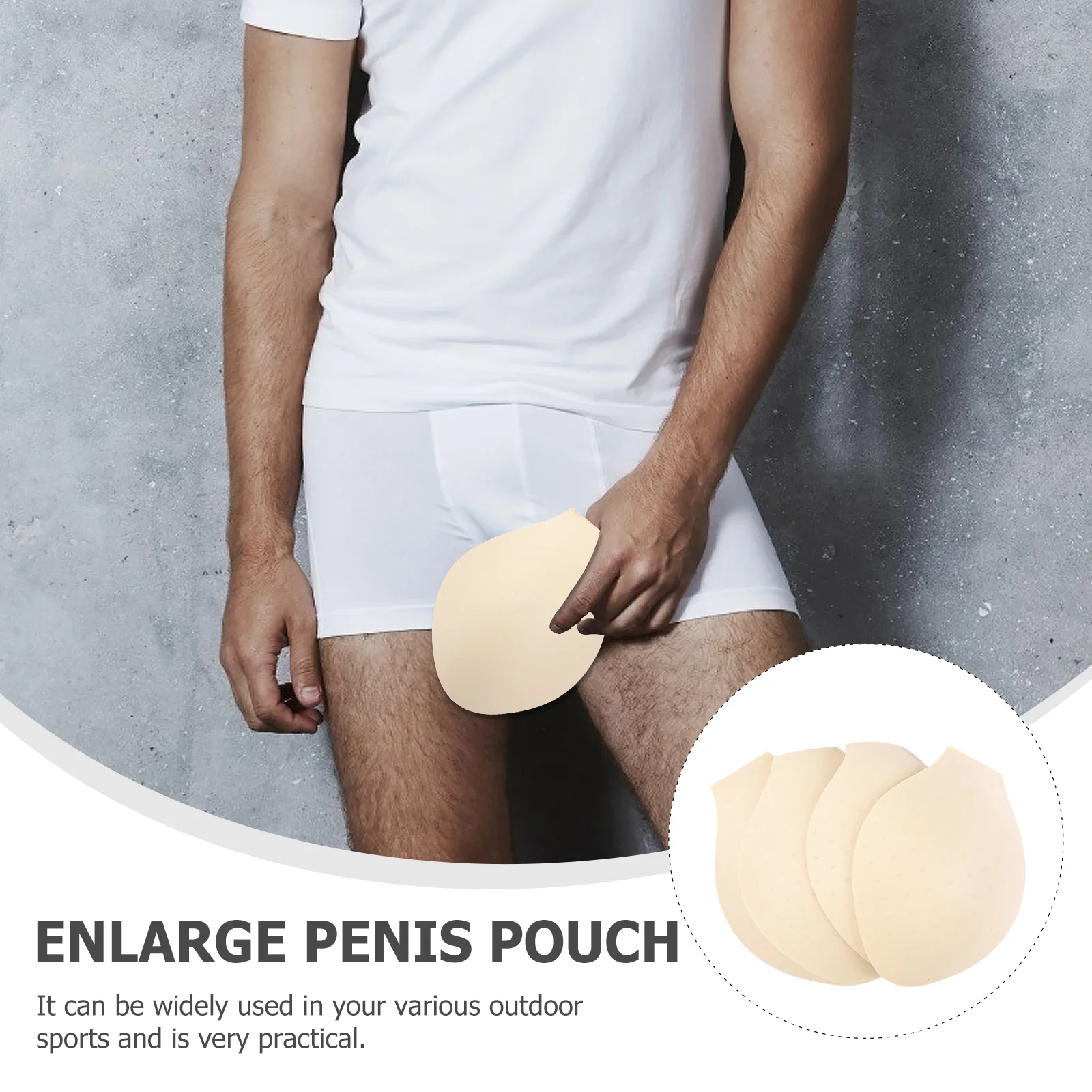 Bolsa Potenciadora De Abultamiento Para Hombre Agrandador Taza Esponja