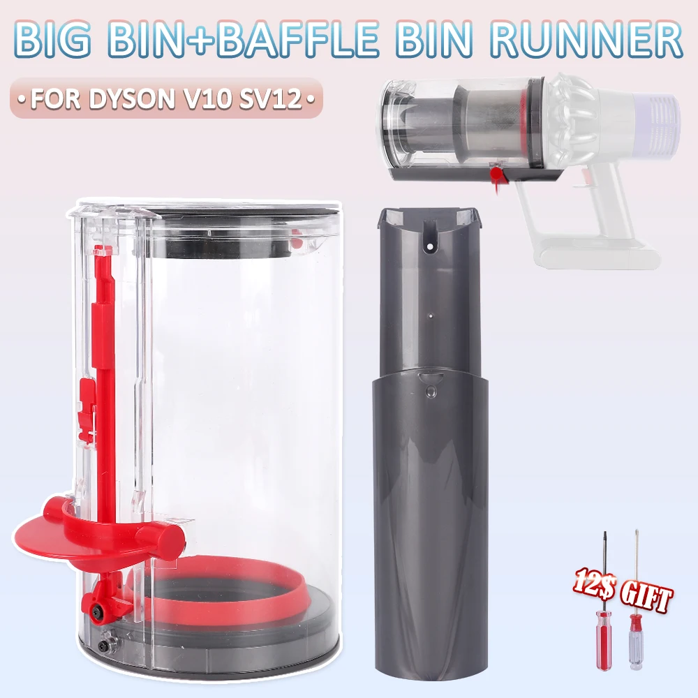 Big dust bin bucket for dyson v10 cyclone absolute animal vacuum