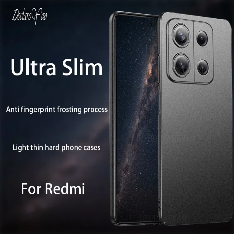 Чехол для Poco X6 Pro, ультралегкие Тонкие Матовые чехлы для Xiaomi PocoPhone X5 X4 GT, матовые жесткие чехлы для Poco X3