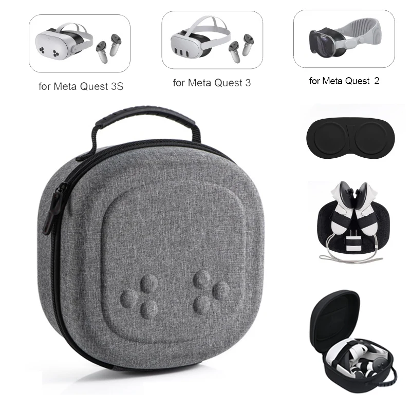 Compact Scratch-Resistant VR Headset Storage Bag