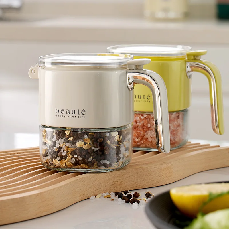 Seasoning Jar Light Luxury Push-type Sealed Cross-border Moisture-proof MSG Large-capacity
