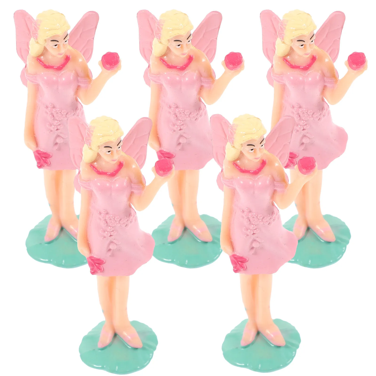 5Pcs 뮤직 박스 발레 댄서 세트 뮤직 박스 교체 장식 선물 재미를 위한 내마모성 플라스틱