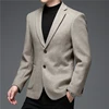 2021 Autumn and Winter New Suit Middle-aged Men's Fashion Casual Classic Wool Suit Jacket Single Suit Slim Blazer Brand Clothing 2